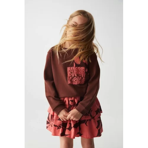 NK Kids Bordo Kız Çocuk Sweat