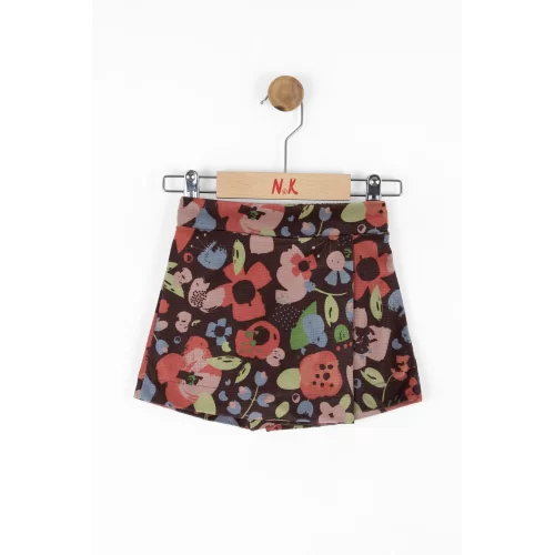 NK Kids Corak Kız Bekek Colorful Şort Etek