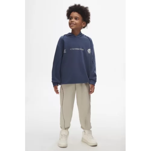 NK Kids İndigo Erkek Çocuk Yoncalı Sweat