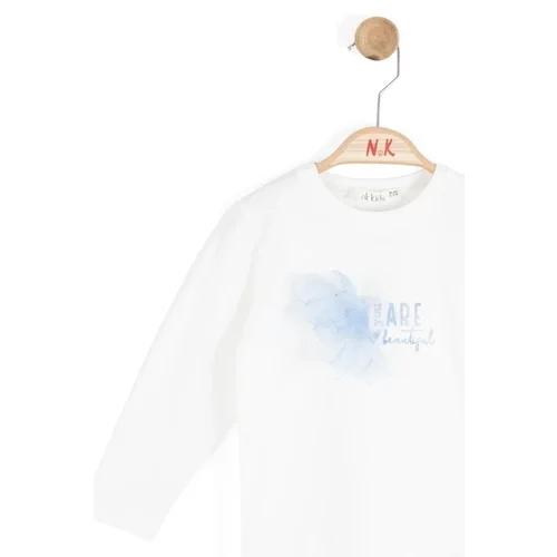 NK Kids Kız Bebek Ekru-Mavi Beautıful Badi