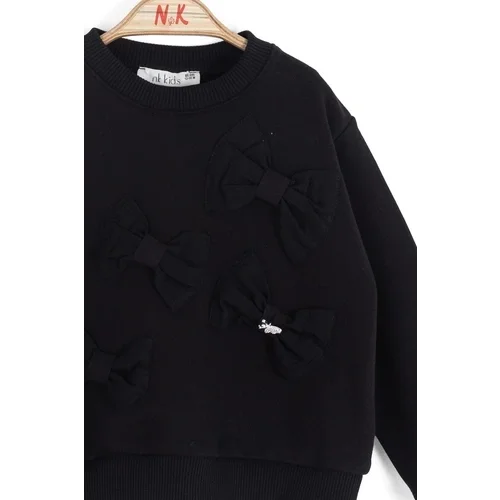 NK Kids Kız Bebek Kelebek Tokalı Sweat