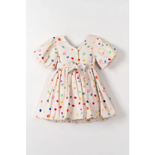 NK Kids Kız Bebek Macaron Elbise