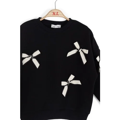 NK Kids Kız Çocuk Fiyonklu Sweat