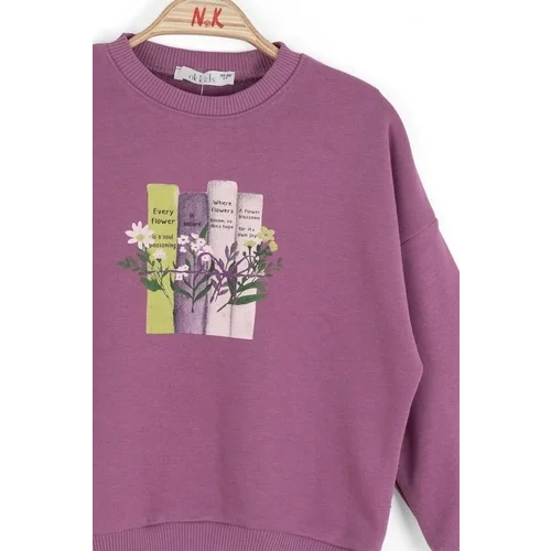 NK Kids Kız Çocuk Flower Sweat