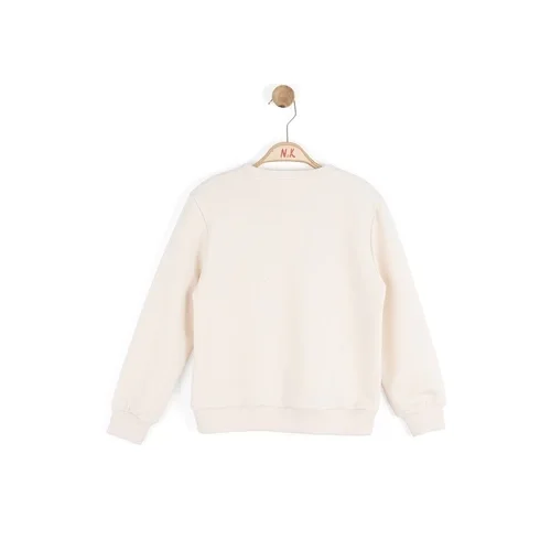 NK Kids Kız Çocuk Kelebek İşlemeli Sweat
