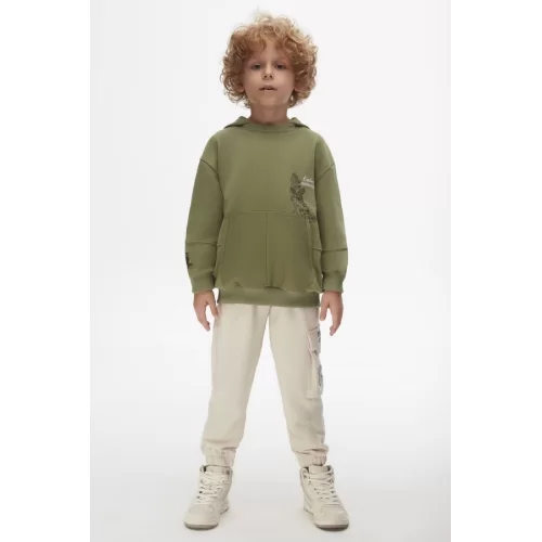 NK Kids Krem/Kahve Erkek Çocuk Camp Pantolon