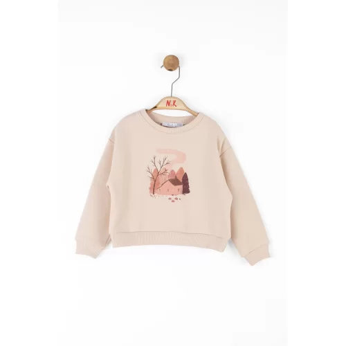 NK Kids Krem Kız Bebek Canyon Sweat