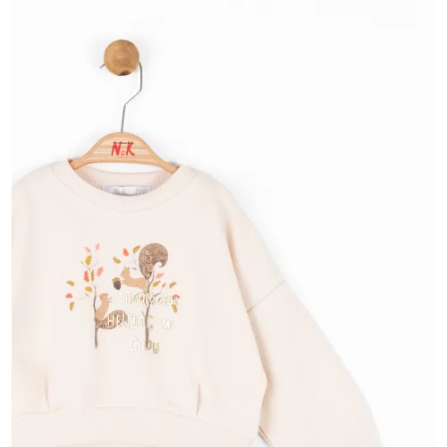 NK Kids Krem Kız Bebek Sıncap Sweat