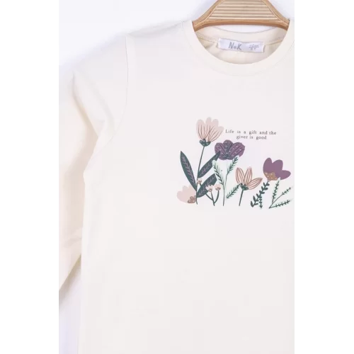 NK Kids Krem Kız Çocuk Badi