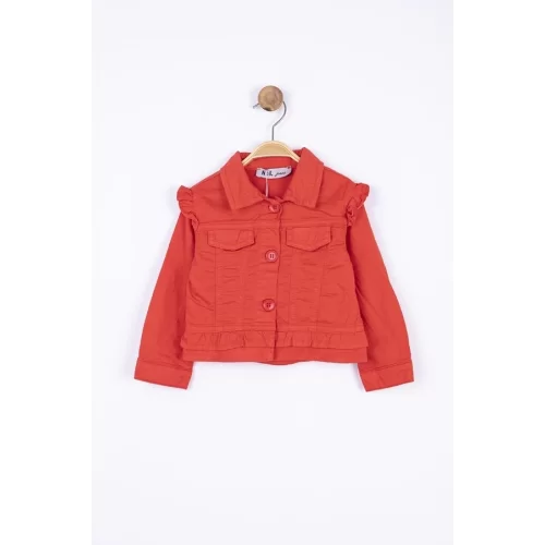 NK Kids Mercan Kız Bebek Fırfırlı Ceket