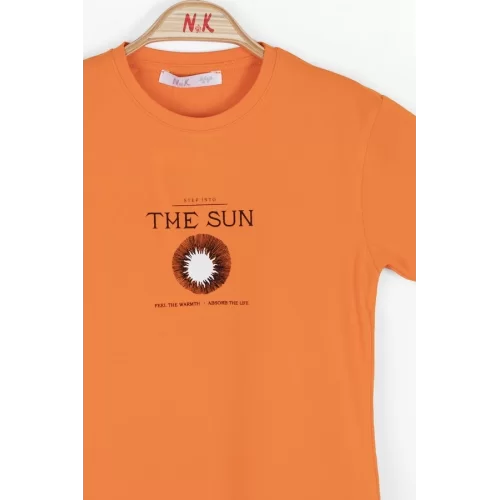 NK Kids Turuncu Erkek Çocuk The Sun T-Shırt