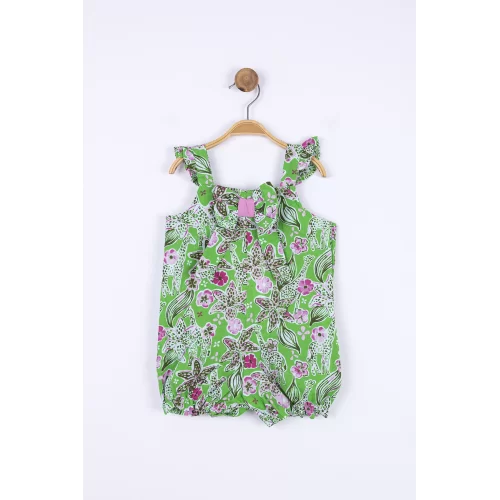 NK Kids Yeşil Kız Bebek Zürafa Tulum