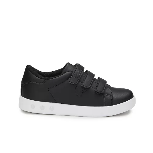 Vicco Oyo Işıklı Unisex Çocuk Siyah/Beyaz Sneaker