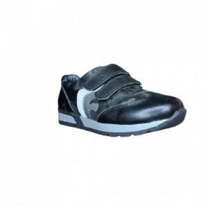 Momy Kids Siyah Kamuflaj Desenli Erkek Çocuk Spor Ayakkabısı