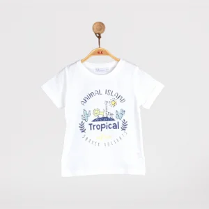 NK Kids Beyaz Erkek Bebek T-Shırt