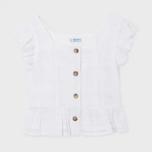 Mayoral Beyaz Kız Çocuk Bluz