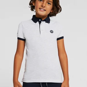 Nukutavake Gri Erkek Çocuk Polo Yaka T-Shırt