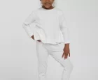 Escabel Beyaz Kız Bebek Takım