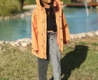 Escabel Unisex Turuncu Trenç