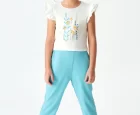 NK Kids Ekru Mint Kız Çocuk Badi