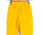 NK Kids Sarı Erkek Bebek Safari Pantolon