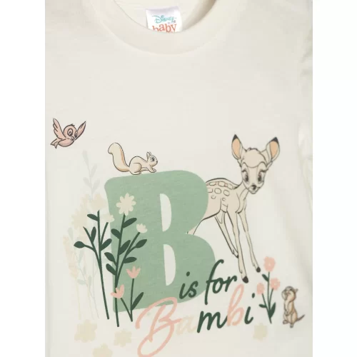 Disney Ekru Kız Bebek Pijama Takımı