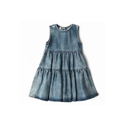 Nanica Kids Mavi Kız Çocuk Kot Elbise