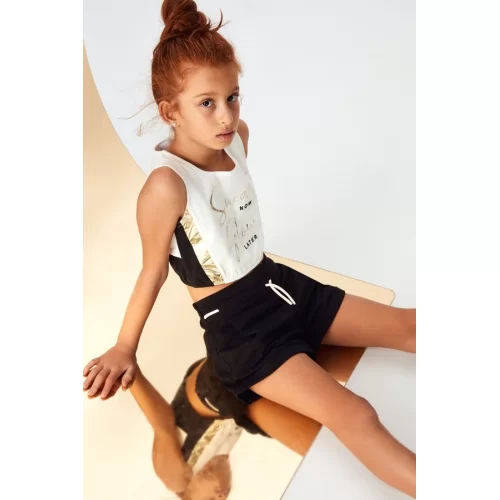 NK Kids Ekru Sarı Kız Çocuk Atlet