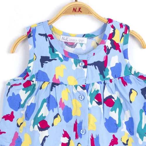 NK Kids Mavi Kız Bebek Kamuflaj Jile