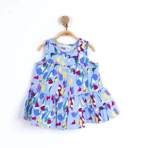NK Kids Mavi Kız Bebek Kamuflaj Jile