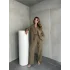Haki Double Yelek-Pantolon-Blazer Ceket 3lü Set Takım