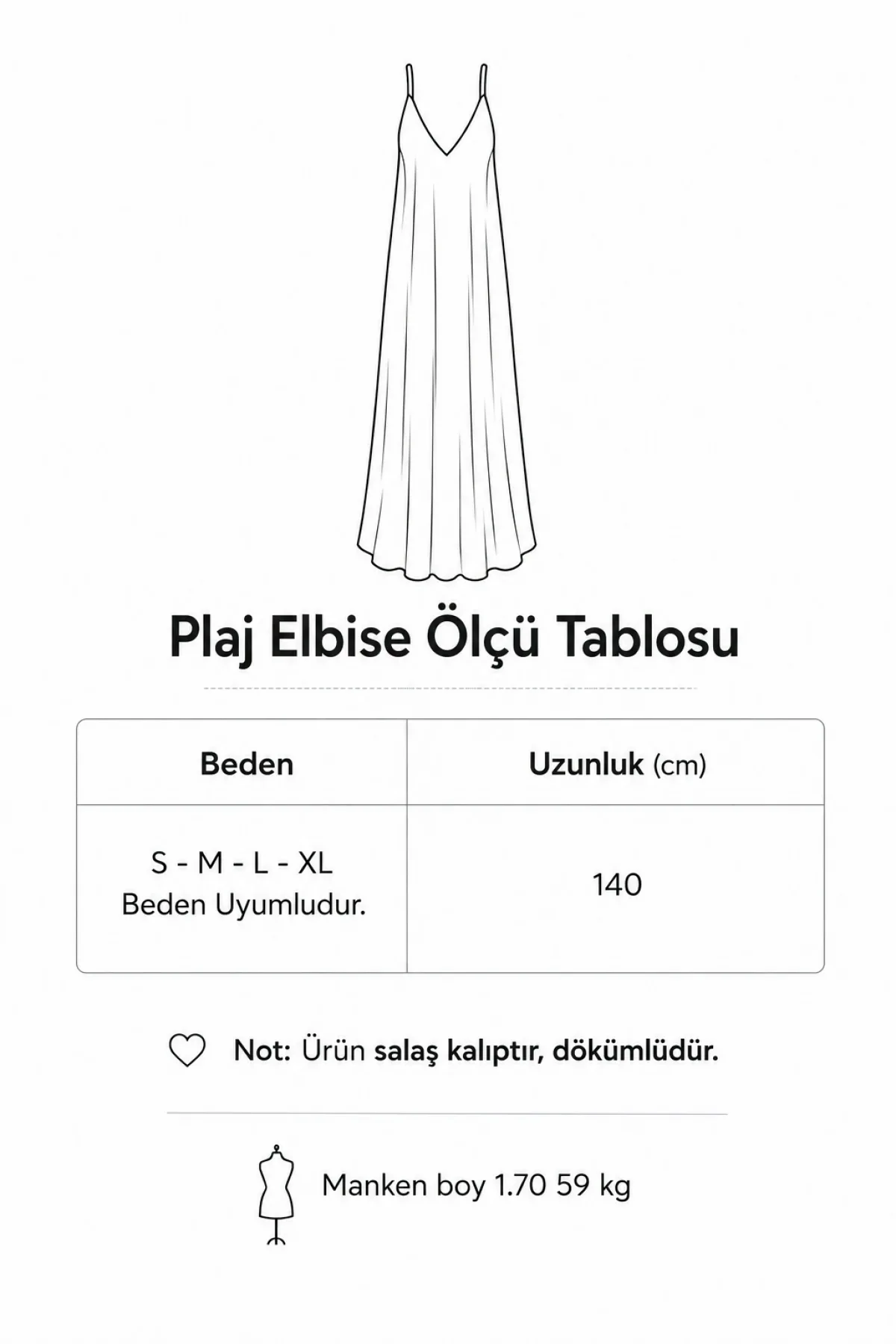 Kadın Krem Sırt Dekolteki Pareo Desenli Triko Plaj Elbisesi Kare Yaka Askılı Uzun Yazlık