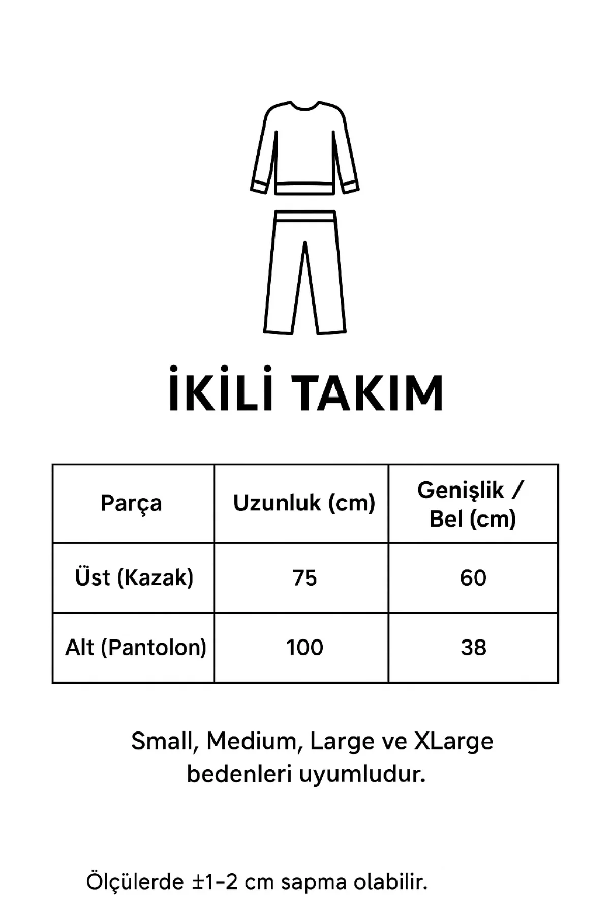 Krem Polo Yakalı Kazak İspanyol Paça Triko Pantolon İkili Takım