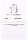 Kadın Siyah Oversize Gömlek Cepli Uzun Kollu Düğmeli Salaş Kesim Günlük & Ofis Şık