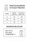 Kadın Beyaz Tensel Modal Kumaş Üç Pileli Gizli Cepli Bol Kesim Palazzo Yazlık Pantolon