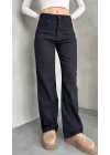 Siyah Baggy Geniş Paça Yüksek Bel Wide Leg Jean Kot Pantolon