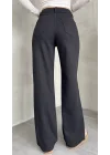 Siyah Baggy Geniş Paça Yüksek Bel Wide Leg Jean Kot Pantolon