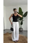 Siyah Dokulu Atlet Bluz – Sırt Dekolteli Esnek Fit Yazlık Kadın Bluz