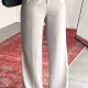 Kadın Gri Yüksek Bel Pileli Bol Paça Beli Lastikli Kore Model Kumaş Pantolon