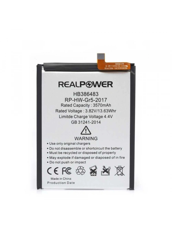 RealPower Huawei Uyumlu GR5 2017 Batarya 3570mAh Li-Polymer Uzun Ömürlü Pil