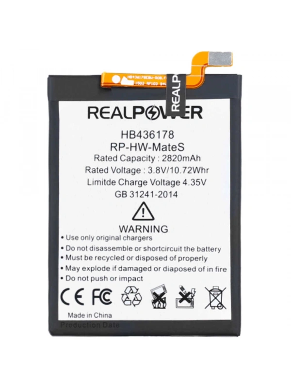 RealPower Huawei Uyumlu Mate S Batarya 2820mAh Li-Polymer Uzun Ömürlü Pil