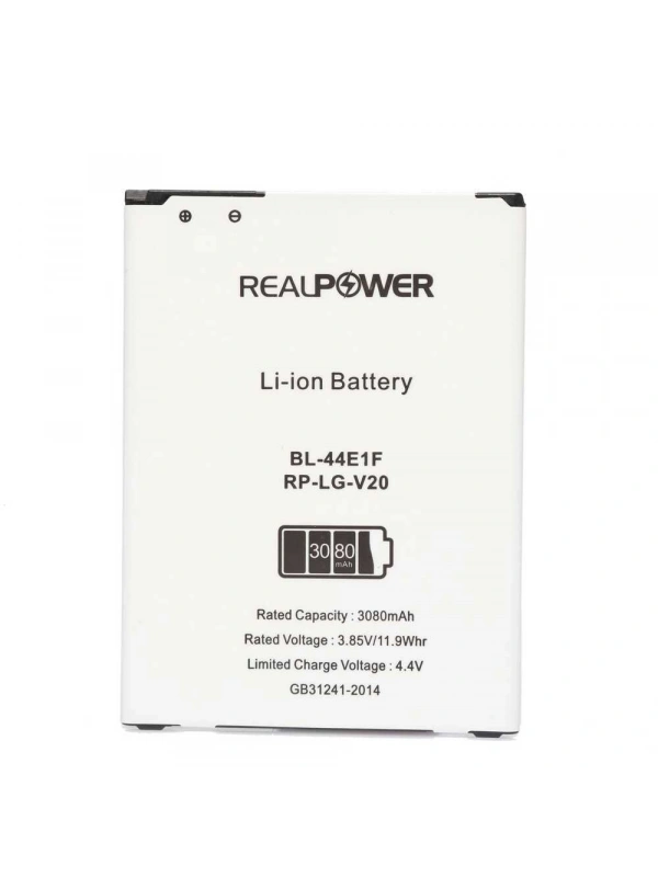 RealPower Lg Uyumlu V20 H990 Batarya 3080mAh Li-Polymer Uzun Ömürlü Pil