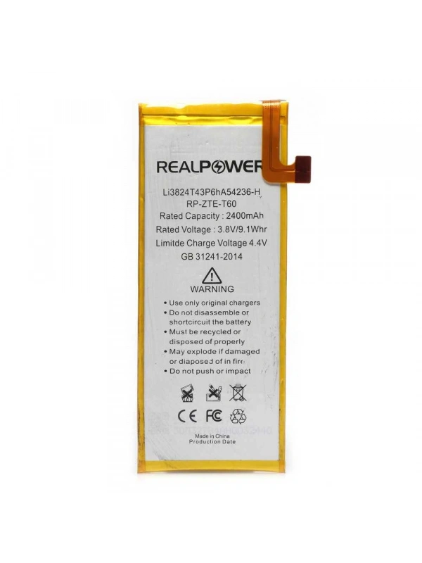 RealPower Turkcell Uyumlu T60 Batarya 2400mAh Li-Polymer Uzun Ömürlü Pil