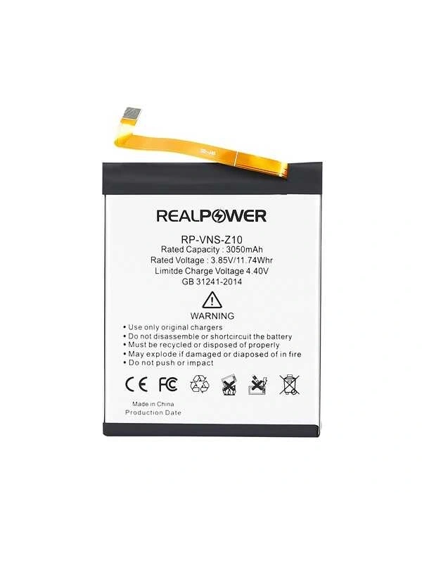 RealPower Vestel Uyumlu Venüs Z10 Batarya 3050mAh Li-Polymer Uzun Ömürlü Pil