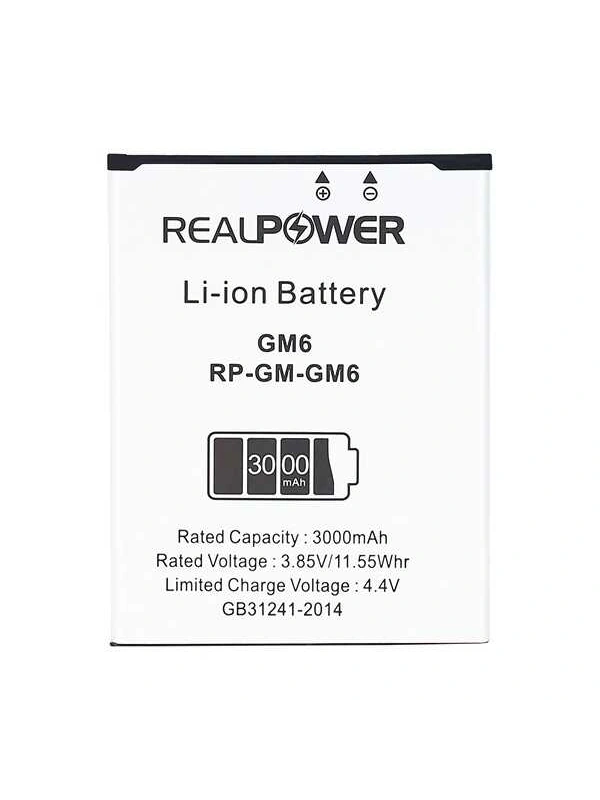 RealPower General Mobile Uyumlu Discovery GM6 Batarya 3000mAh Li-Polymer Uzun Ömürlü Pil