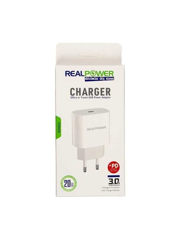 Realpower Apple iPhone 20 W Usb-c Güç Adaptörü Şarj Cihazı OLD