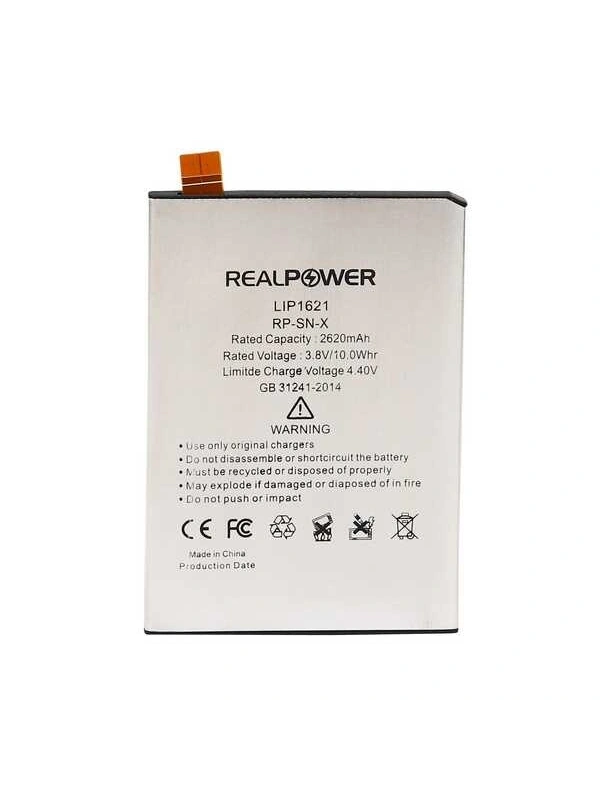 RealPower Sony Uyumlu Xperia X Batarya Li-Polymer Uzun Ömürlü Pil