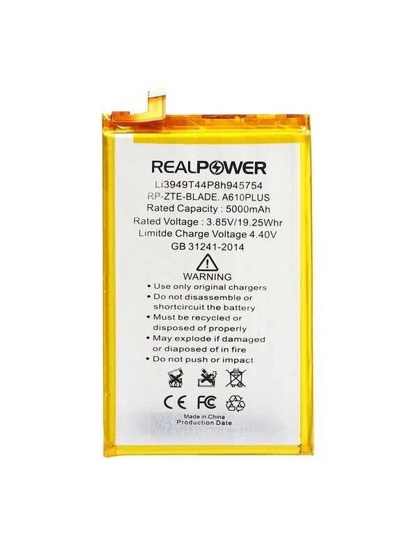 RealPower Zte Uyumlu Blade A610 Plus Batarya Li-Polymer Uzun Ömürlü Pil