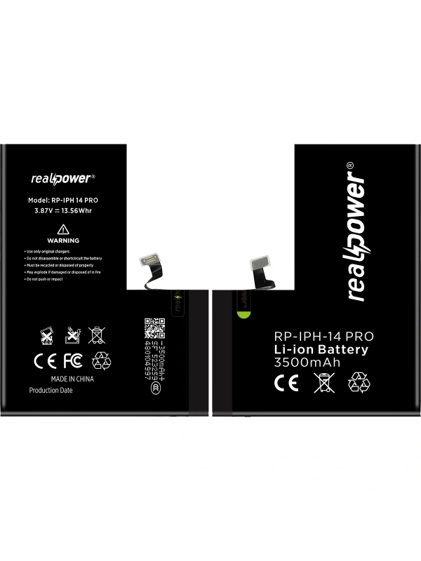 RealPower Apple Uyumlu iPhone 14 Pro Batarya 3500mAh Yüksek Kapasiteli Güçlendirilmiş Pil