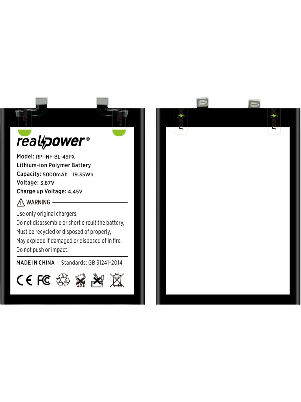 RealPower Infinix Uyumlu Zero 30 Batarya Li-Polymer Uzun Ömürlü Pil